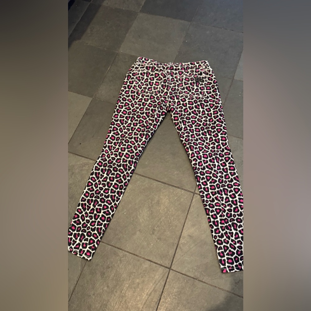 Michael Kors Pink Leopard printed jeans